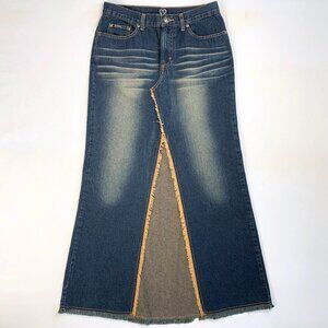 Vintage Y2K XOXO Jeans Denim Maxi Skirt